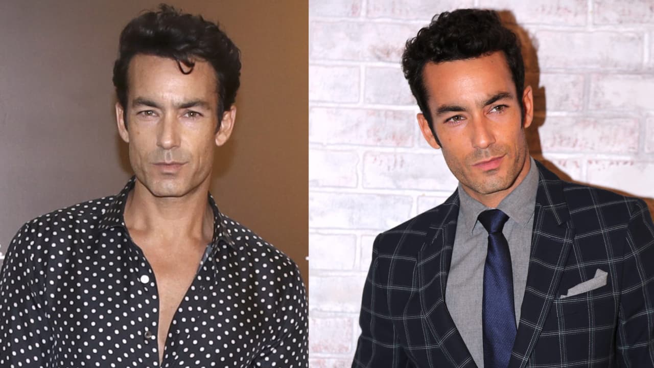Aarón Díaz en la alfombra roja de los Premios Ariel 2025 / Aarón Díaz en 2019 en 'Betty en NY'.