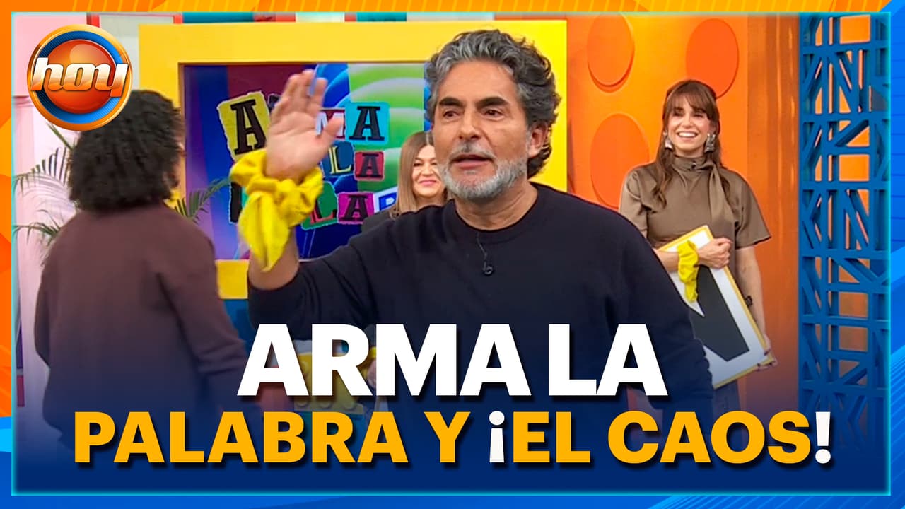 Raúl Araiza no pierde la divertida costumbre de hacernos reír en el juego 'Arma la palabra'