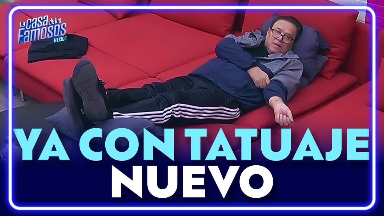 Mario le presume a la cámara su primer tatuaje dentro de La Casa