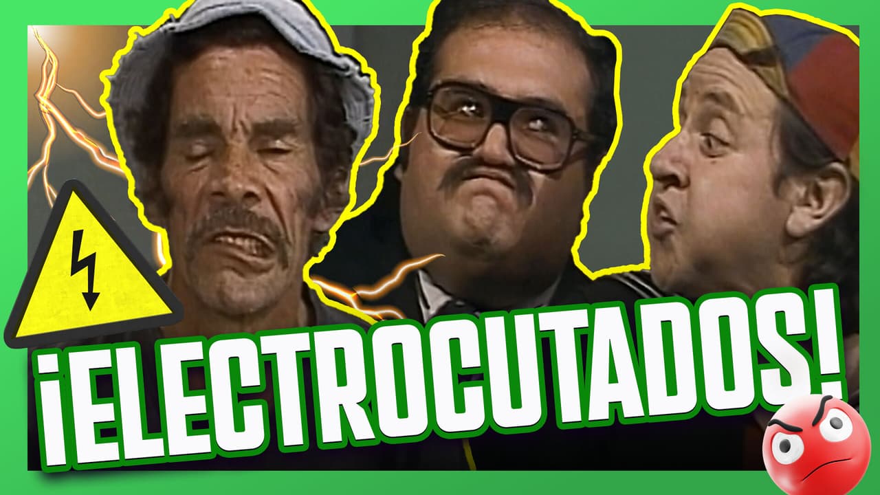 Don Ramón hace que todos se electrocuten tratando de reparar su televisión