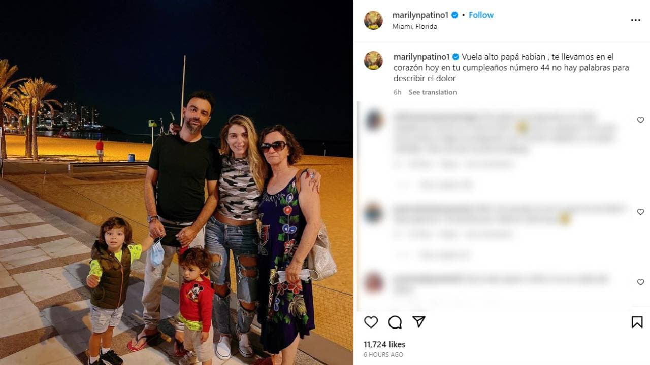 Marilyn Patiño, su ex ysus hijos