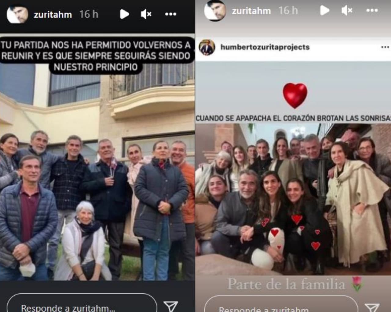 Humberto Zurita dejó ver, como nunca, a parte de su familia en el funeral de su mamá.