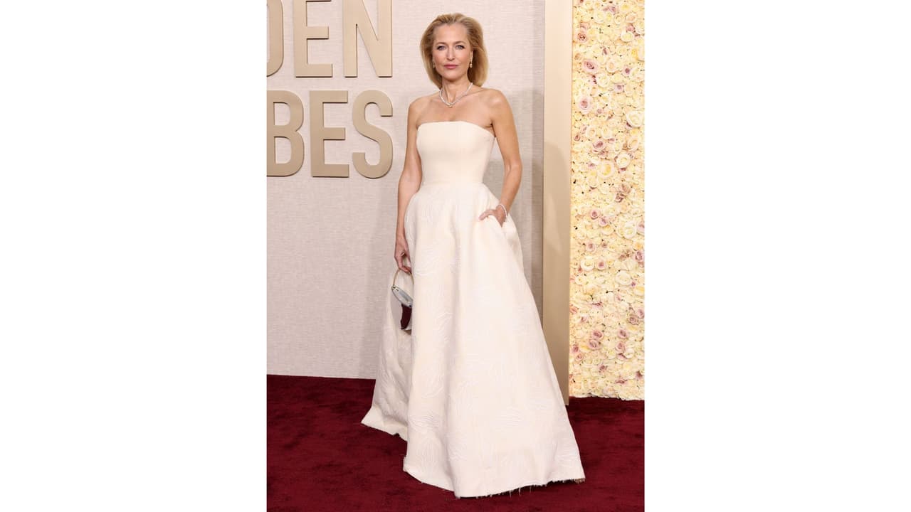 Gillian Anderson en la 'red carpet'.