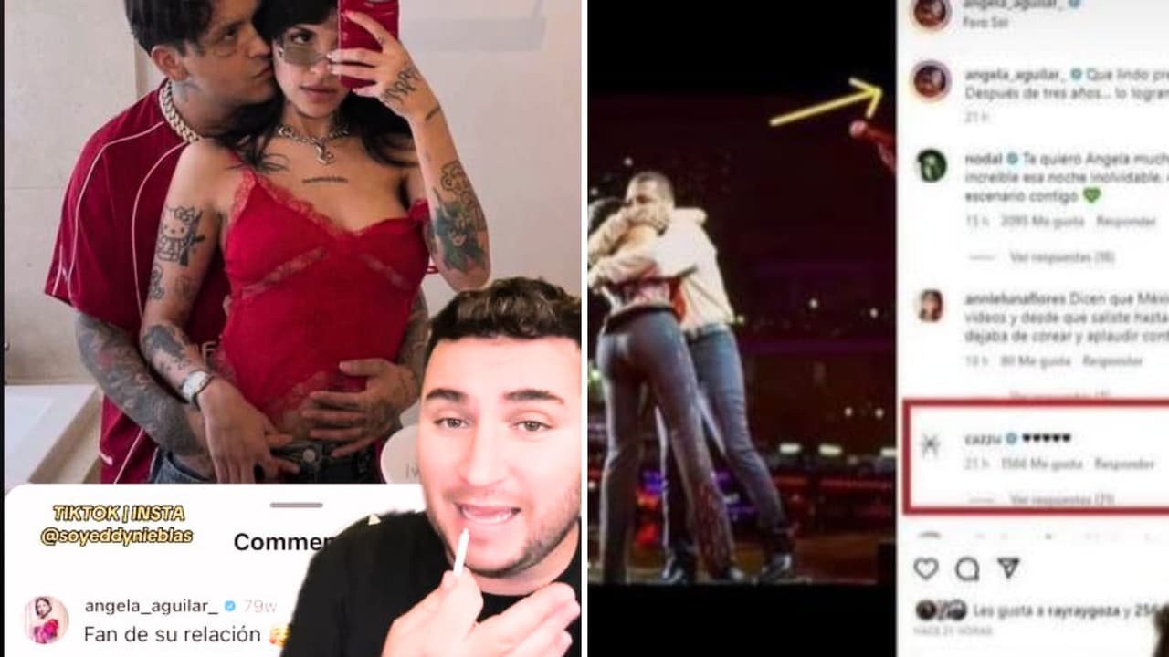 Comentarios de Ángela Aguilar y Cazzu en Instagram