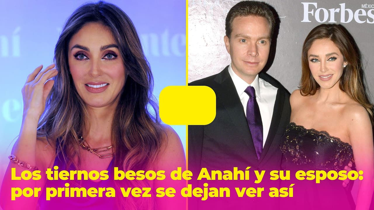 Los románticos besos de Anahí y su esposo: es la primera vez que se dejan ver así ante sus fans