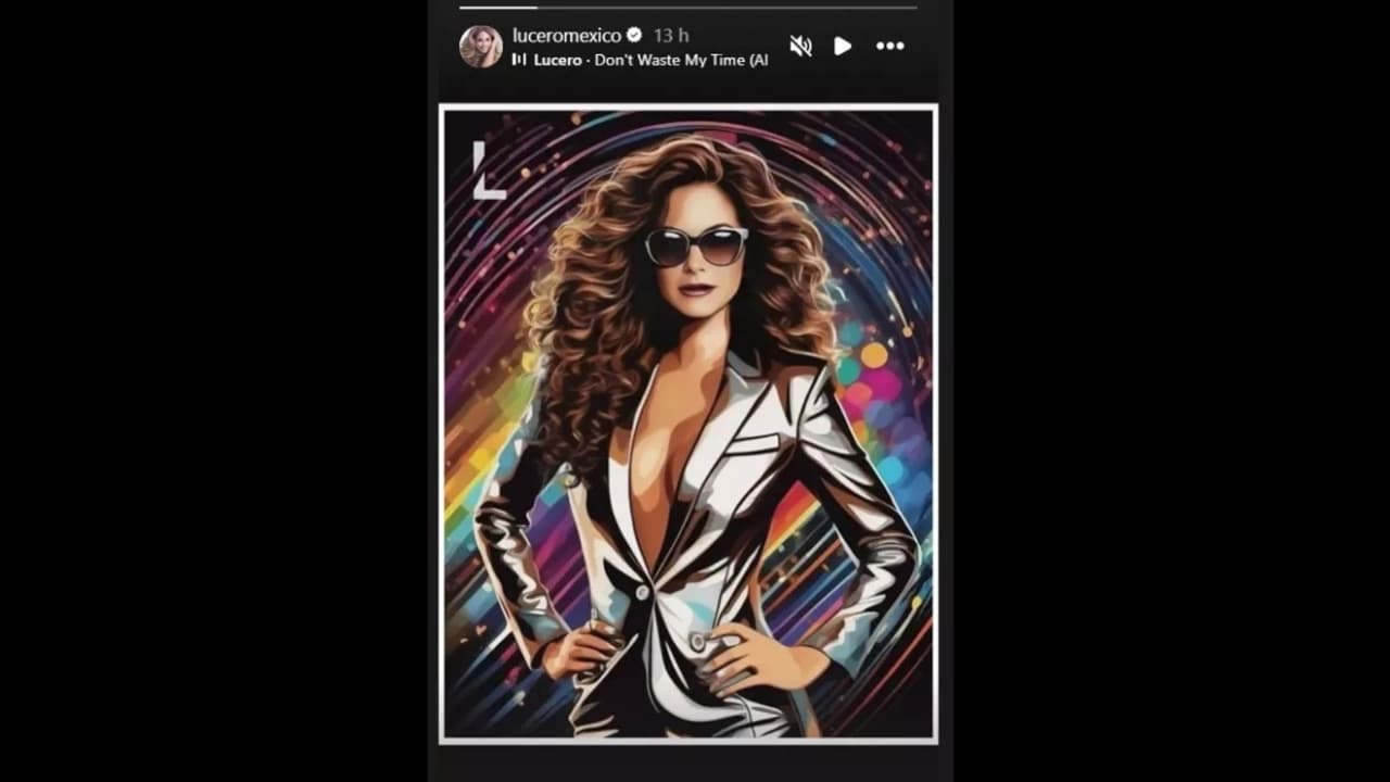 Lucero publicó esta imagen en sus historias de Instagram