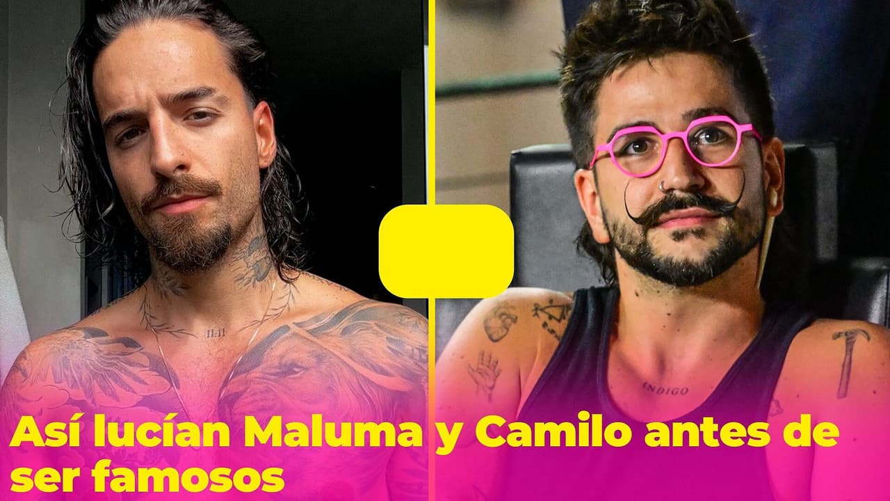Así lucían Maluma y Camilo antes de ser famosos