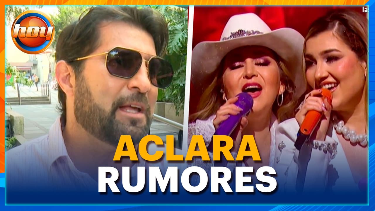 Arturo Carmona habla sobre el supuesto DISTANCIAMIENTO entre Alicia Villarreal y su hija Melenie