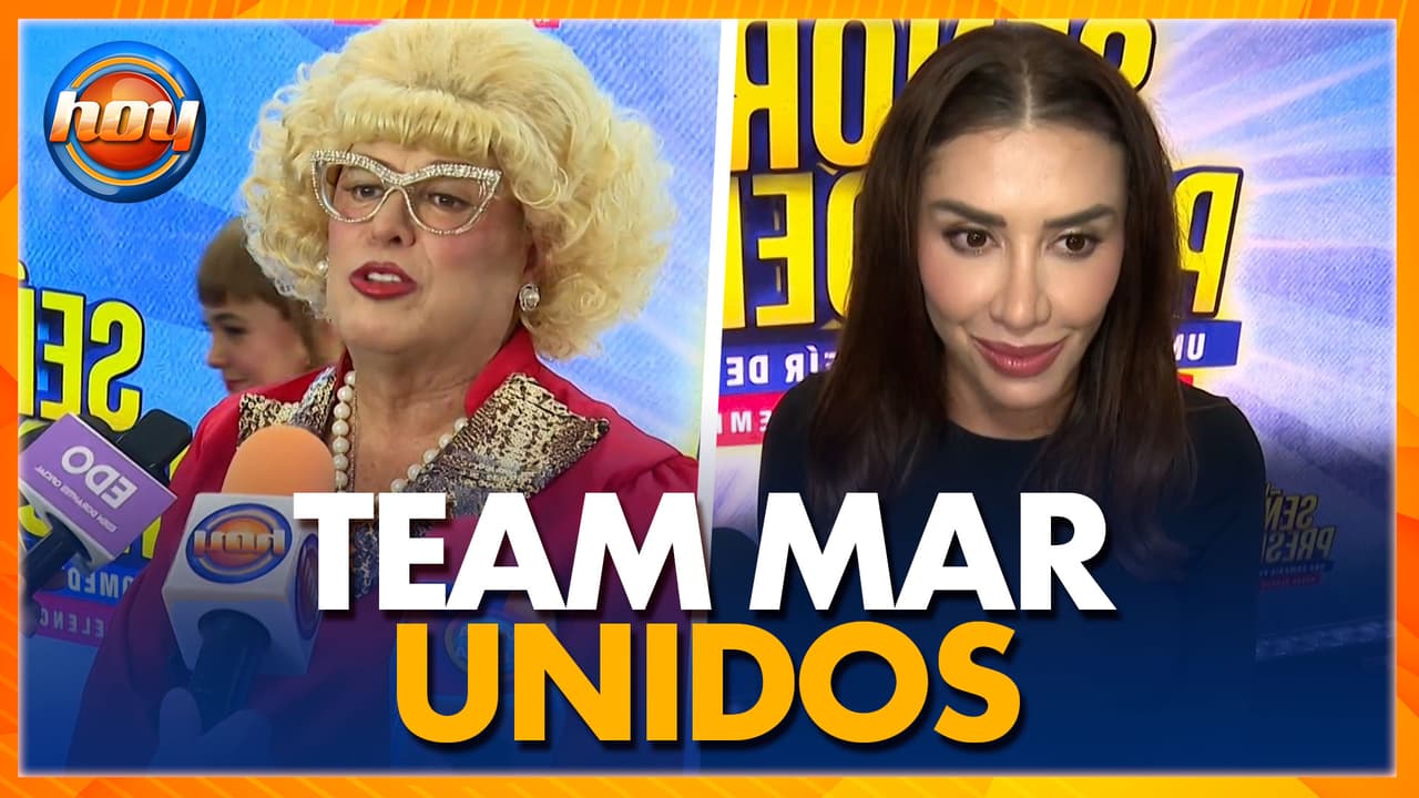 Mario Bezares debuta como 'Martina' en 'La señora Presidenta' y el team Mar estuvo para apoyarlo