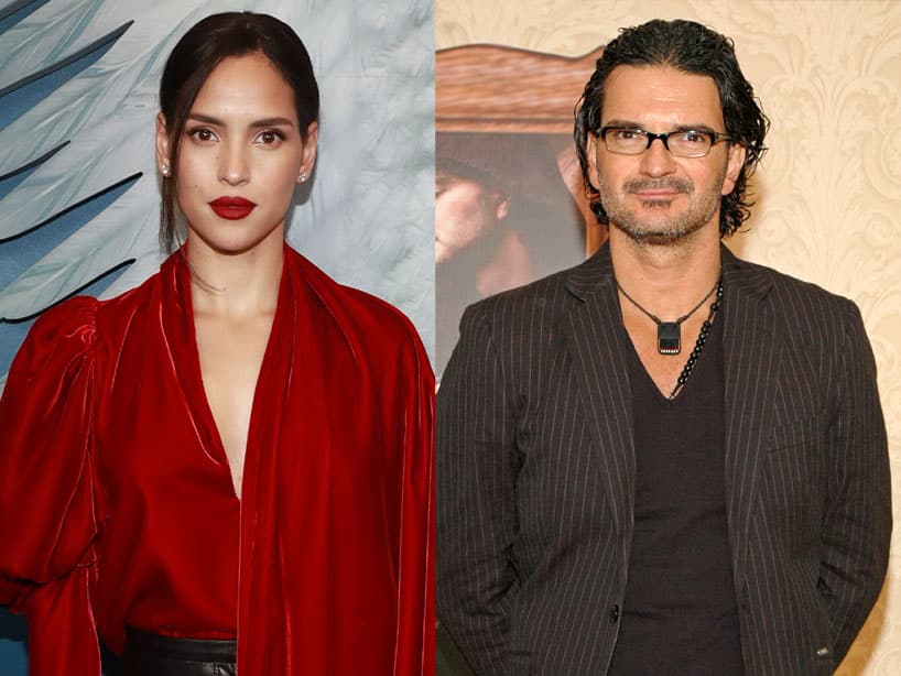 Adria Arjona arrasa con tacones de huevo en première con Diego Boneta