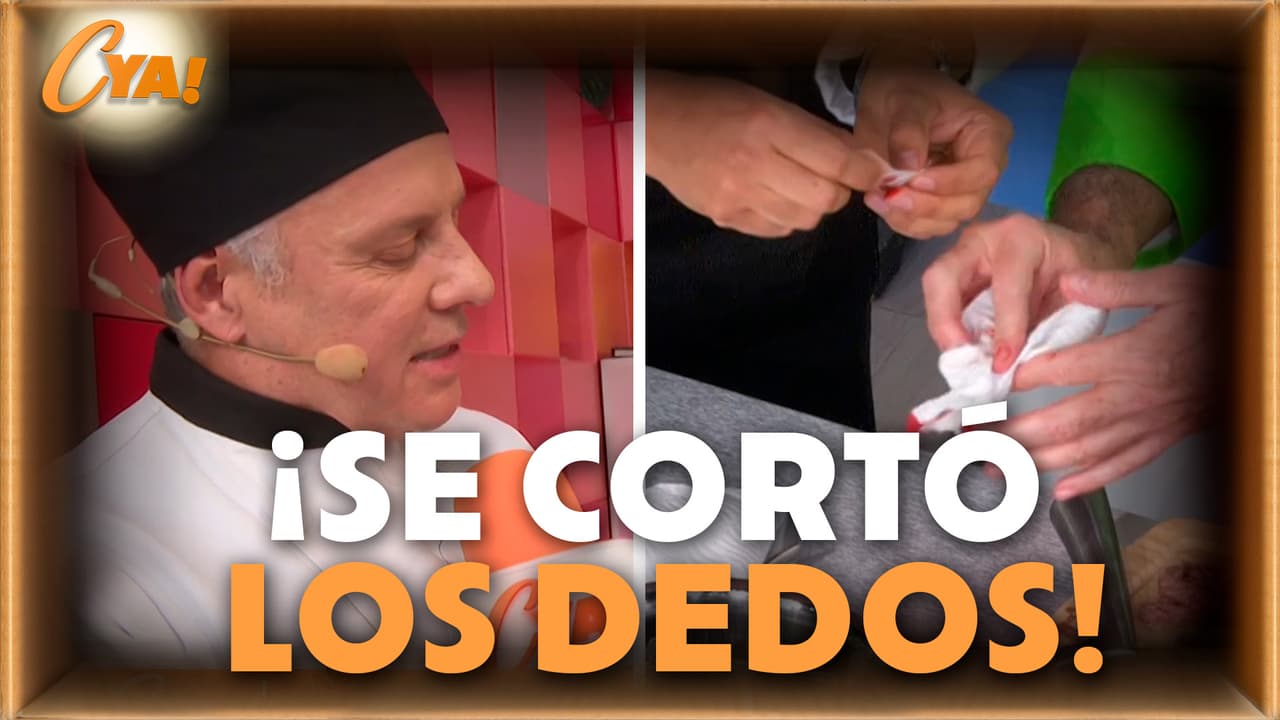 Segundo día en la cocina… y Alexis Ayala ya tuvo un accidente