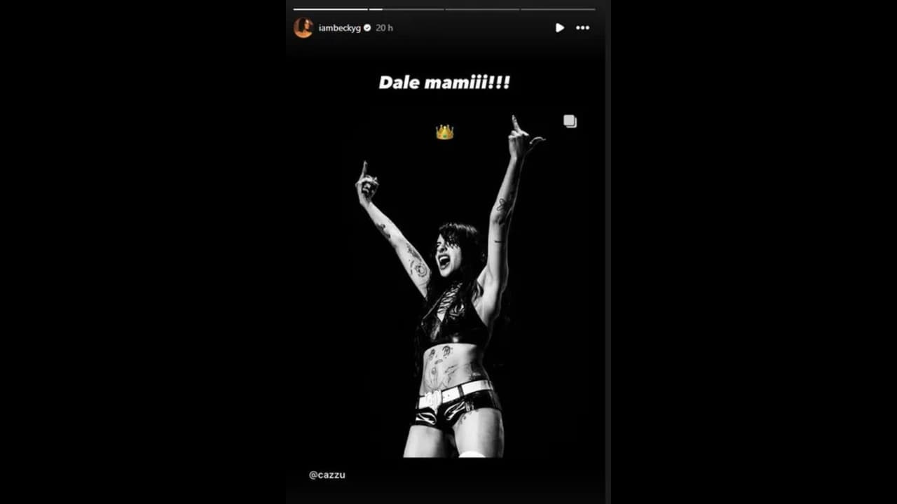 Becky G muestra su apoyo a Cazzu