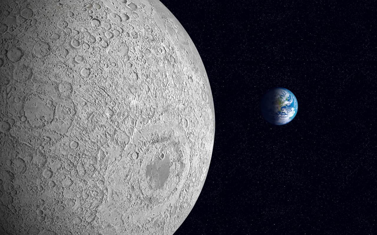 Moon, The Moon has all the attributes of a planet, since its size (one- quarter that of Earth), its surface, and its history are comparable to those of planets close to the Sun. Instead, it is considered a natural satellite because it revolves around Earth. (Photo by: QAI Publishing/Universal Images Group via Getty Images)