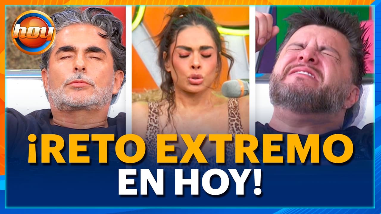 Conductores de Hoy aceptan el RETO de las TINAS con HIELO y así reaccionaron