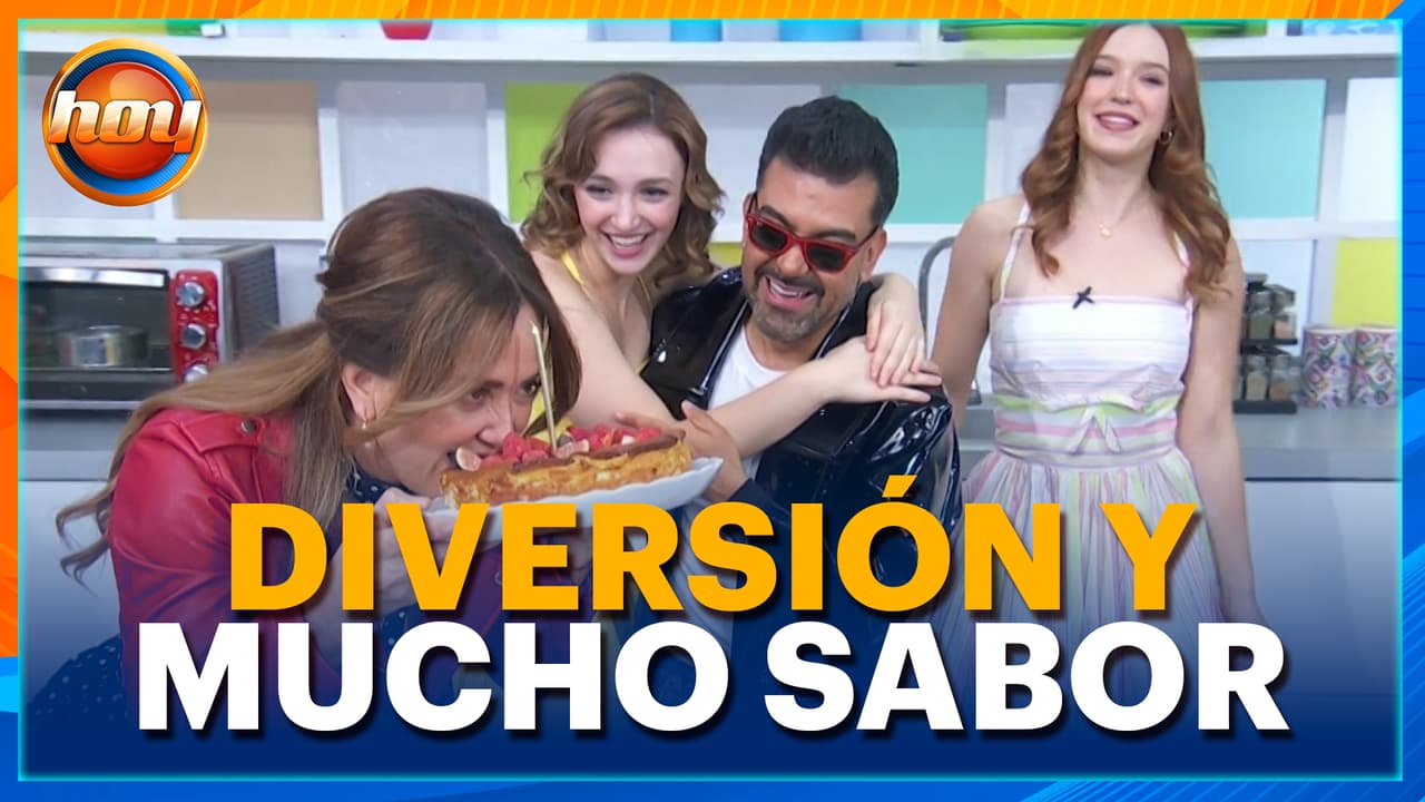 Celebramos el cumpleaños de Andrea Legarreta con su postre favorito