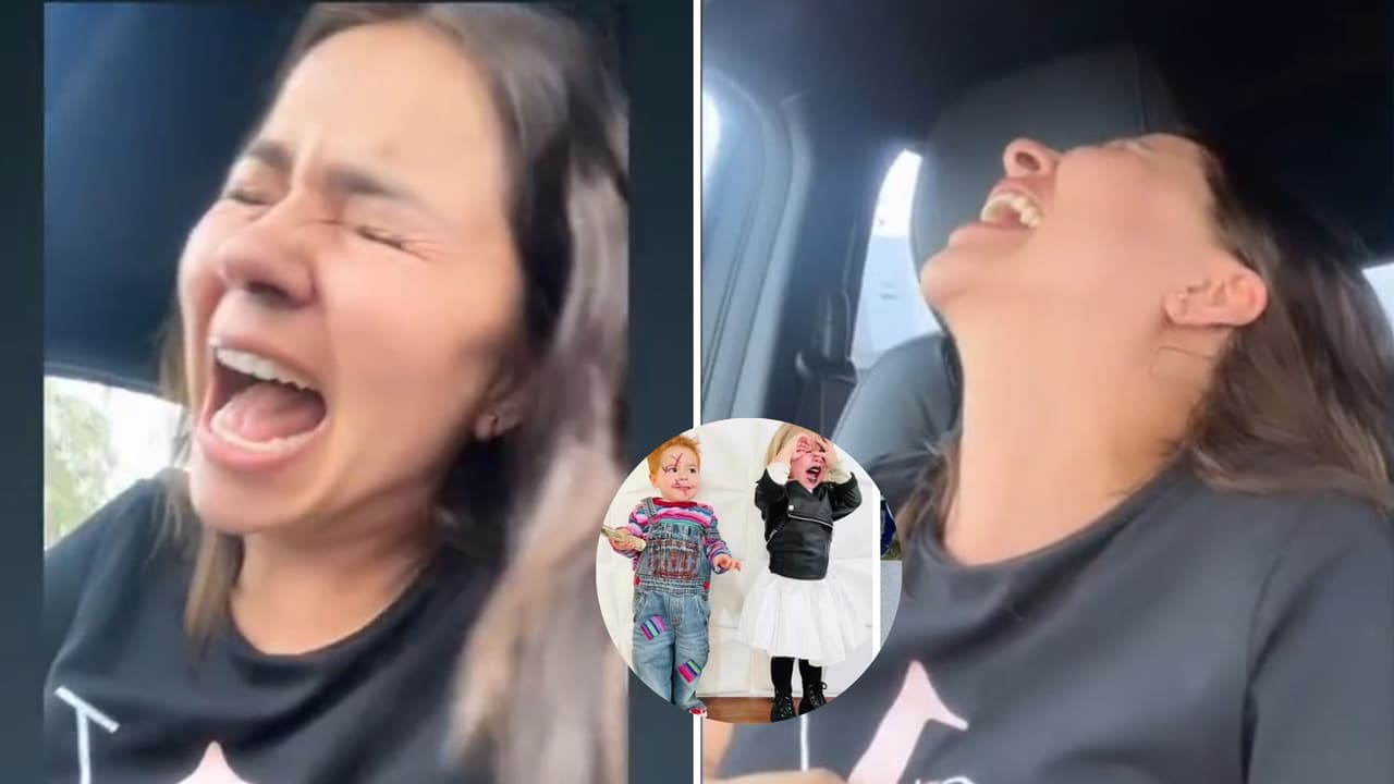Mujer manda a sus hijos disfrazados a la escuela por error y se carcajea de ellos