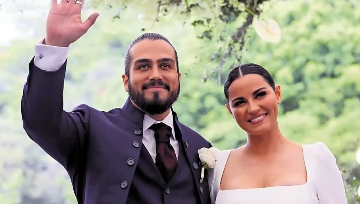 Maite Perroni y Andrés Tovar en su boda.