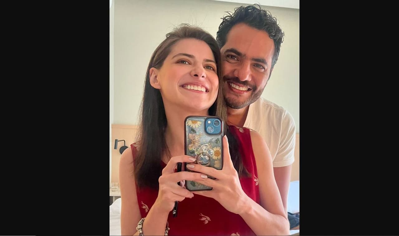 Daniela Aedo y su novio