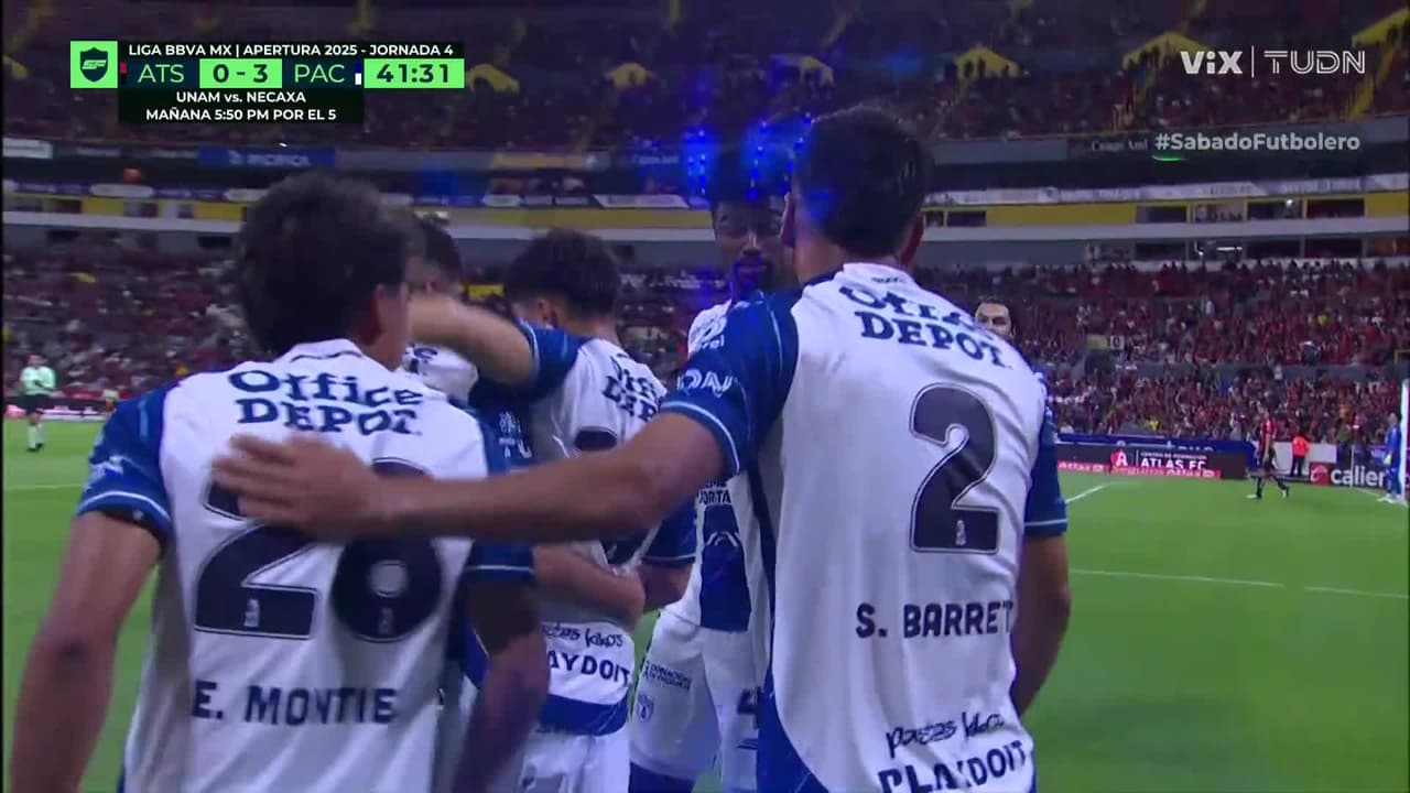 ¡De locos el golazo aéreo que acaba de firmar Barreto para Pachuca!