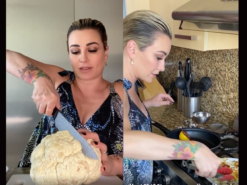 “Tal vez por la cuarentena ya se les acabaron las ideas de qué cocinar. Hoy les voy a compartir esta deliciosa y sencilla receta: coliflor asada con limón amarillo y perejil. ¡Me encanta! La pueden servir como entrada, ensalada o simplemente como una botanita. Suban a sus instastories como les quedó, no olviden etiquetarme. #EnConexiónDesdeLaCocina”, escribió María José para mostrar su sección ‘Cocinando con La Josa’ en Instagram.