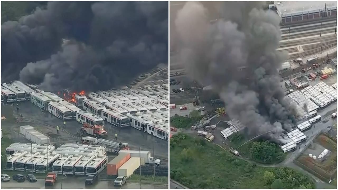 Incendio de autobuses SEPTA en Filadelfia afectó calidad del aire: autoridades explican cómo protegerse