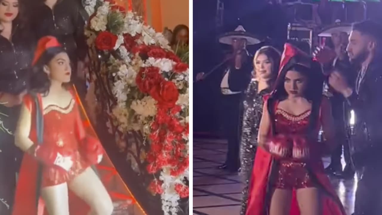 Quinceañera cambia el típico vestido de princesa por traje de boxeadora y sorprende a todos