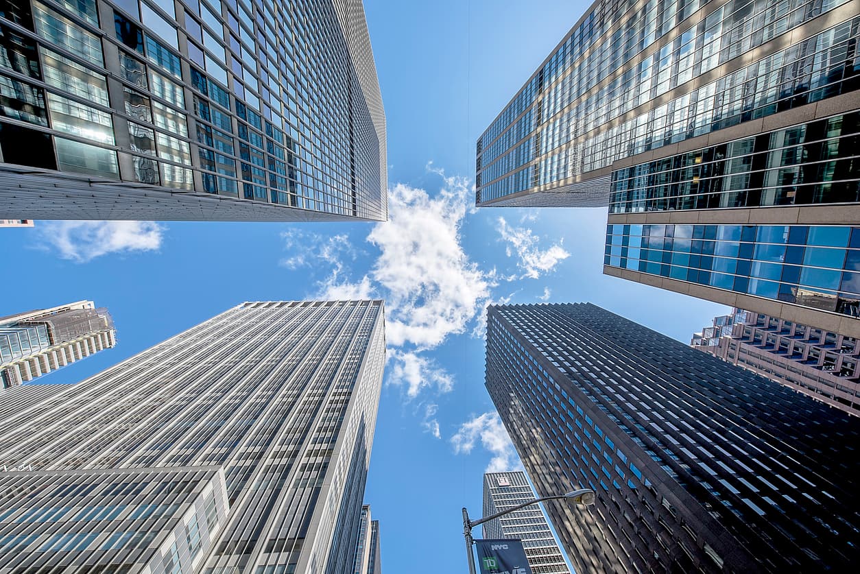 Business towers in New York City