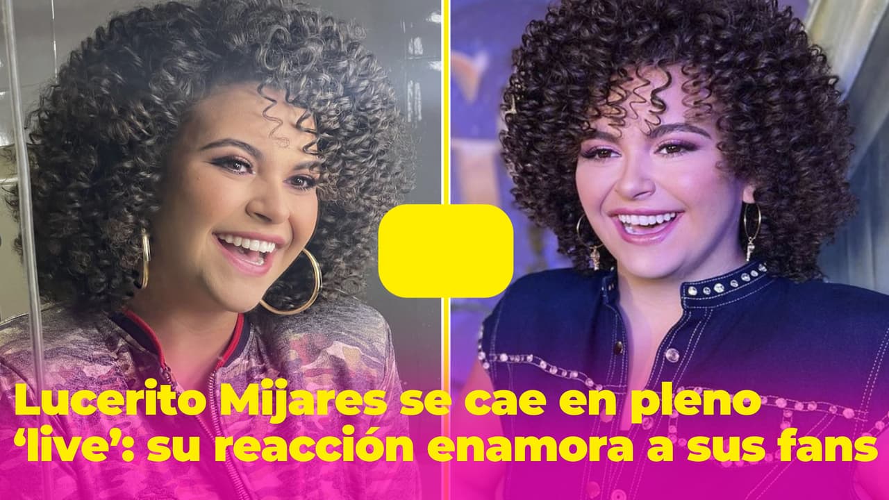 Lucerito Mijares se cae un par de veces en un 'live' y su reacción enamora a sus fans