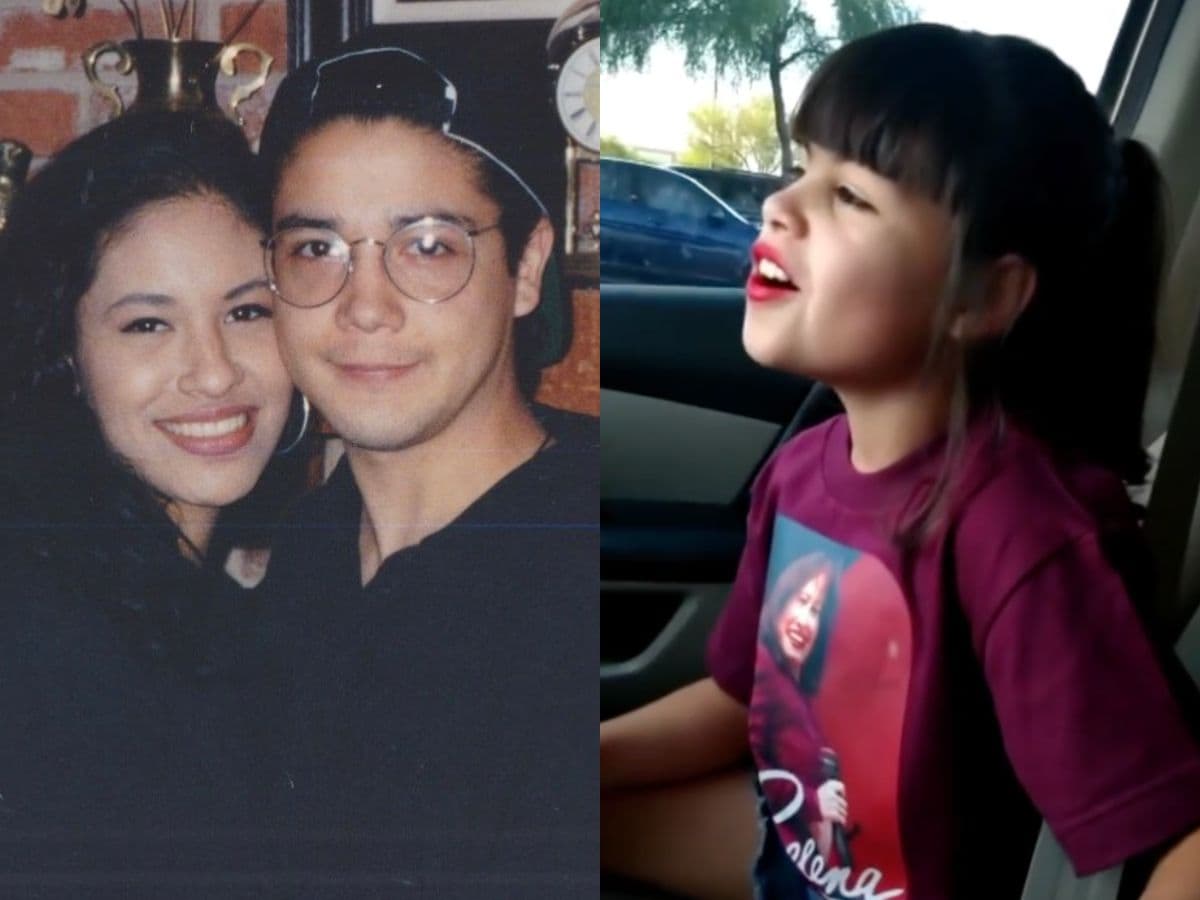 Viudo de Selena queda atónito con niña que canta igual a la reina del Tex-Mex