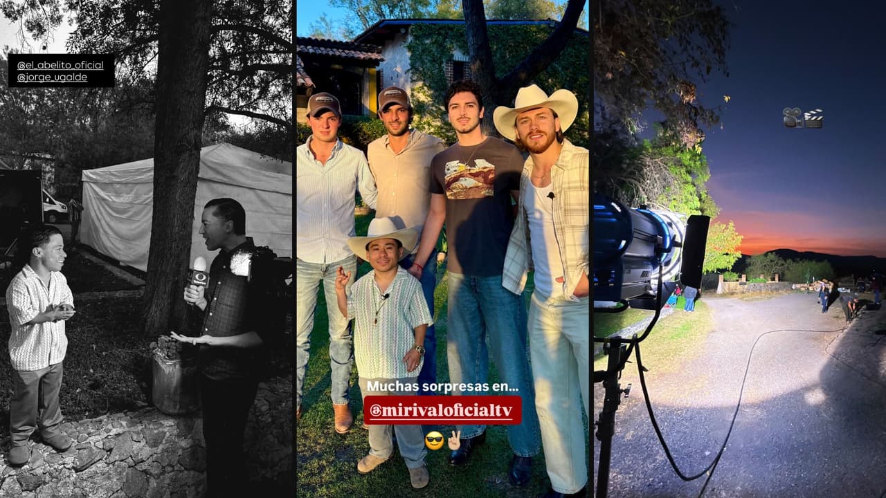 Captan a Abelito y Aldo de Nigris en las grabaciones de 'Mi Rival'