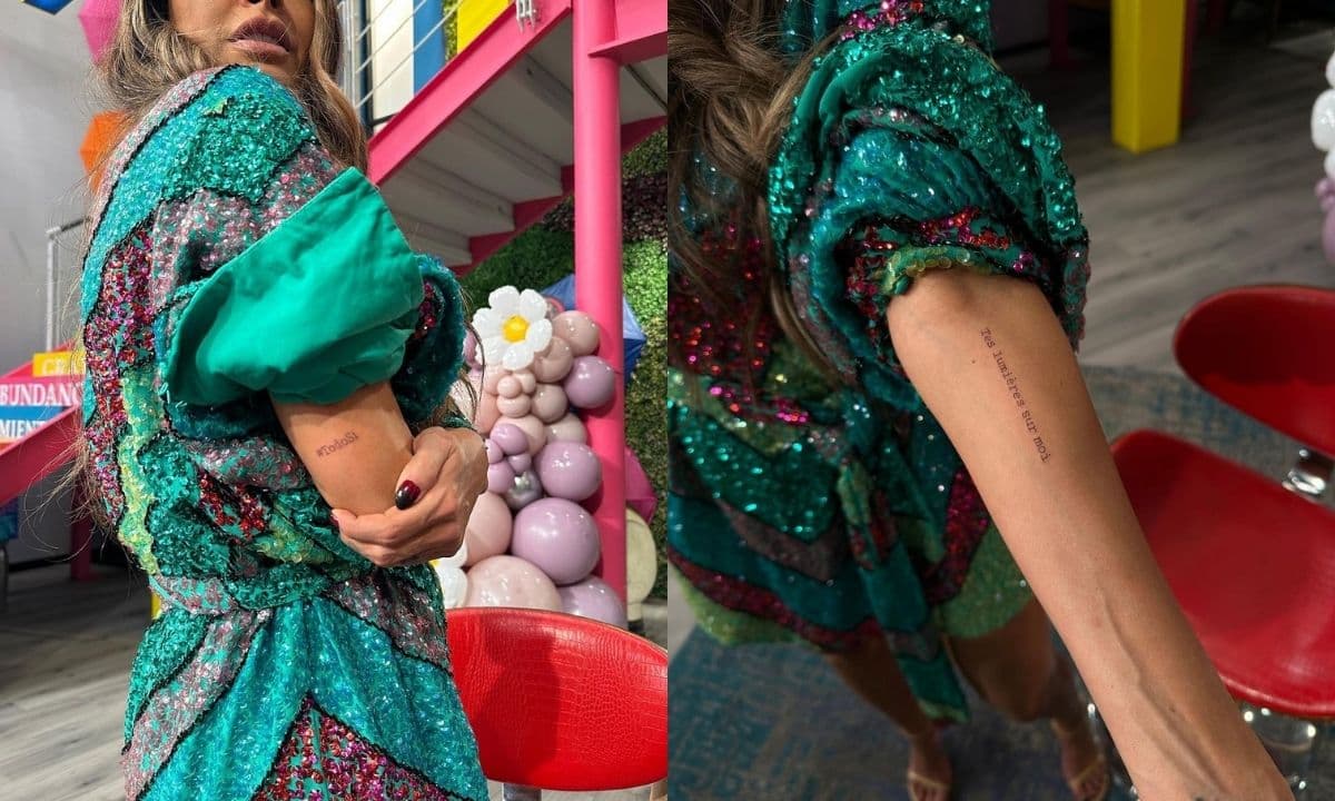 La conductora se tatuó en pleno programa de Hoy