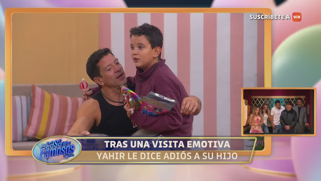 Yahir llora al despedirse de su hijo pequeño en la gala de La Casa de los Famosos México