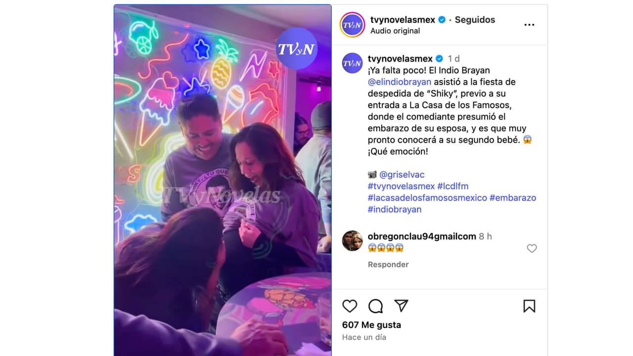 ‘El Indio Brayan’ confirma que será papá.