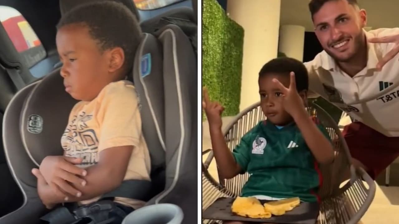 Selección Nacional de fútbol regala quesadillas a niño africano que quiere ser mexicano