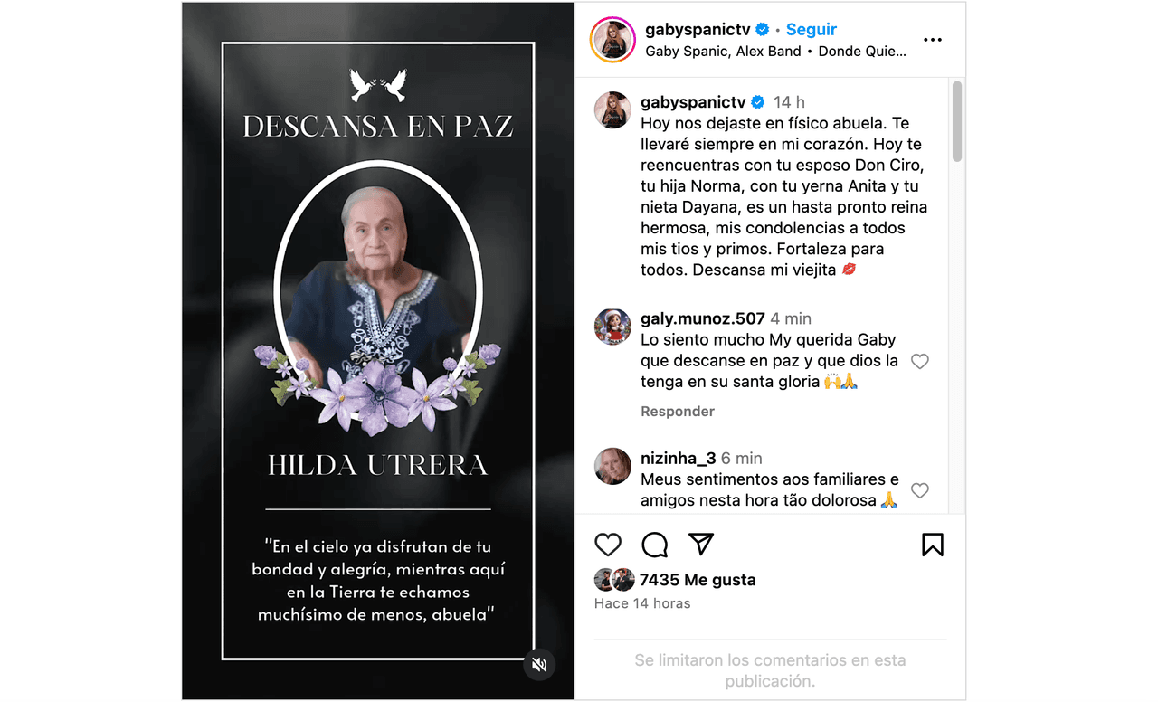 Protagonista de La Usurpadora llora muerte de ser querido