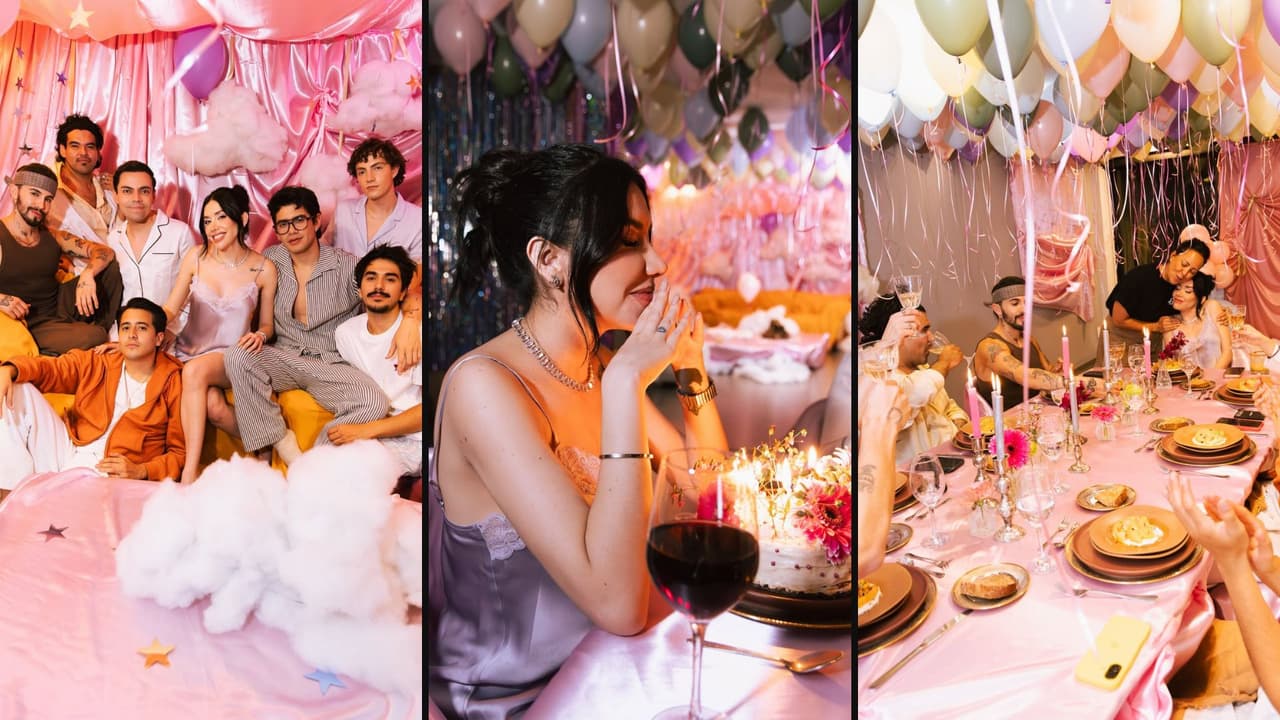 Karime Pindter celebra un año más de vida con una 'pijamada cumpleañera'