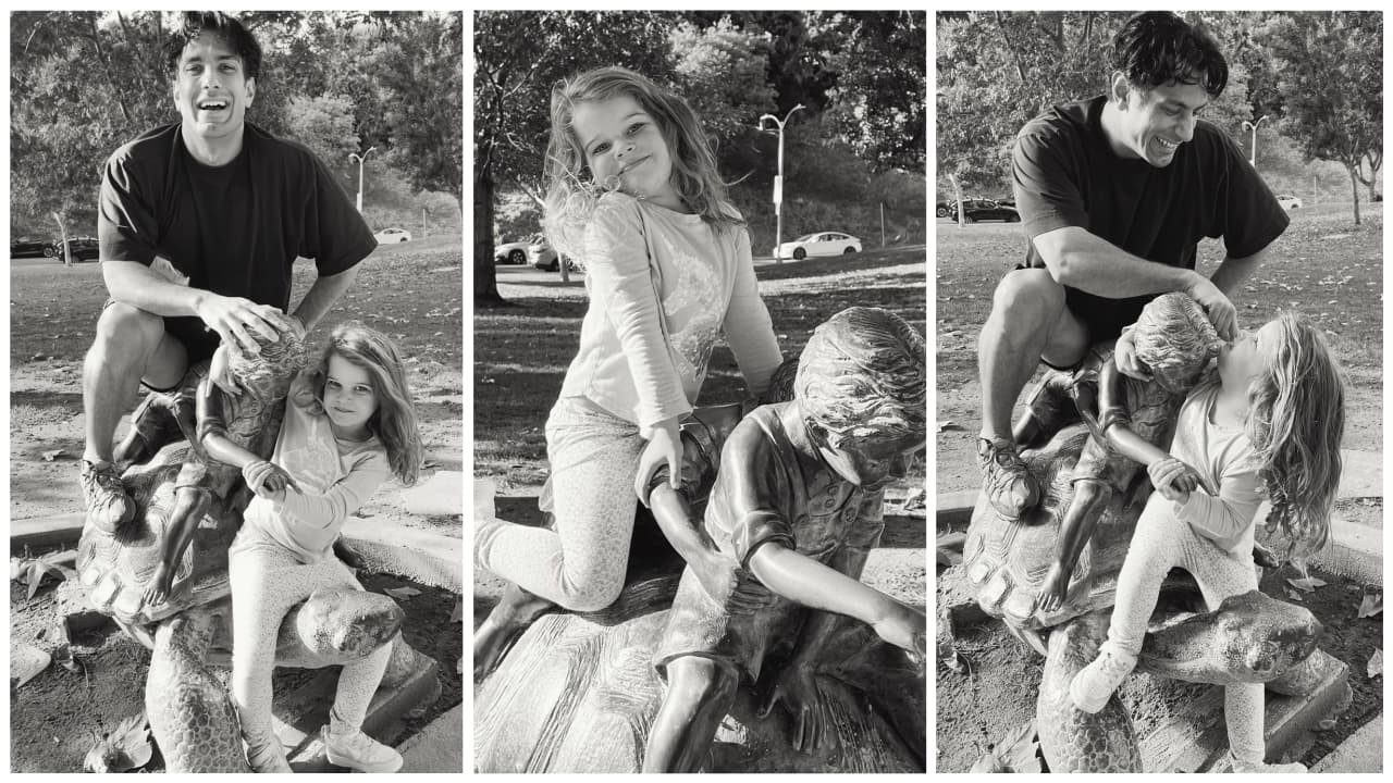 Jwan Yosef, exesposo de Ricky Martin, y su hija Lucía