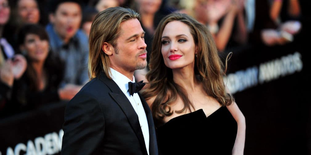 5. Brad Pitt y Angelina Jolie: Las estrellas de Hollywood prefirieron una ceremonia íntima, en agosto de 2014.