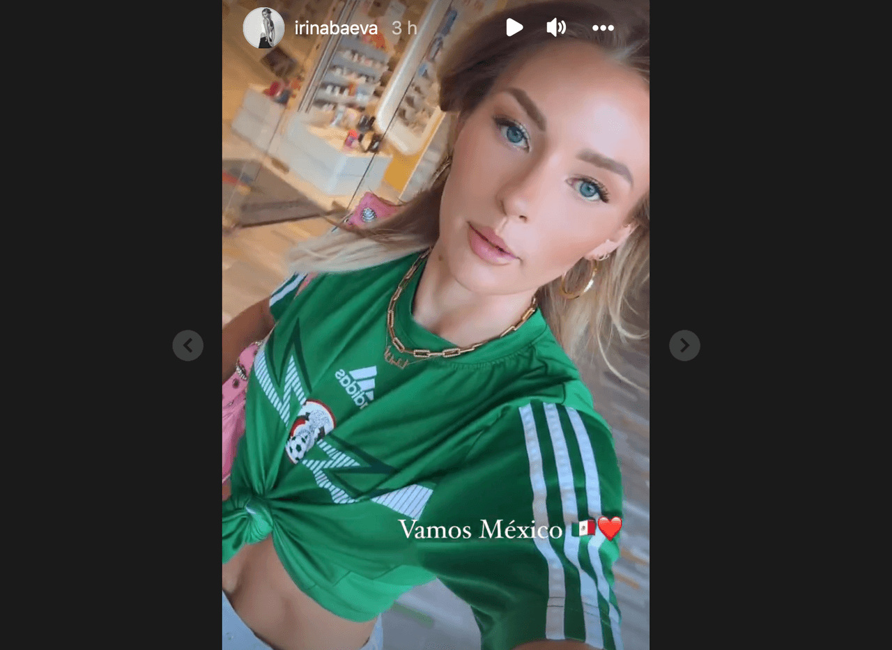 Irina Baeva historias de Instagram