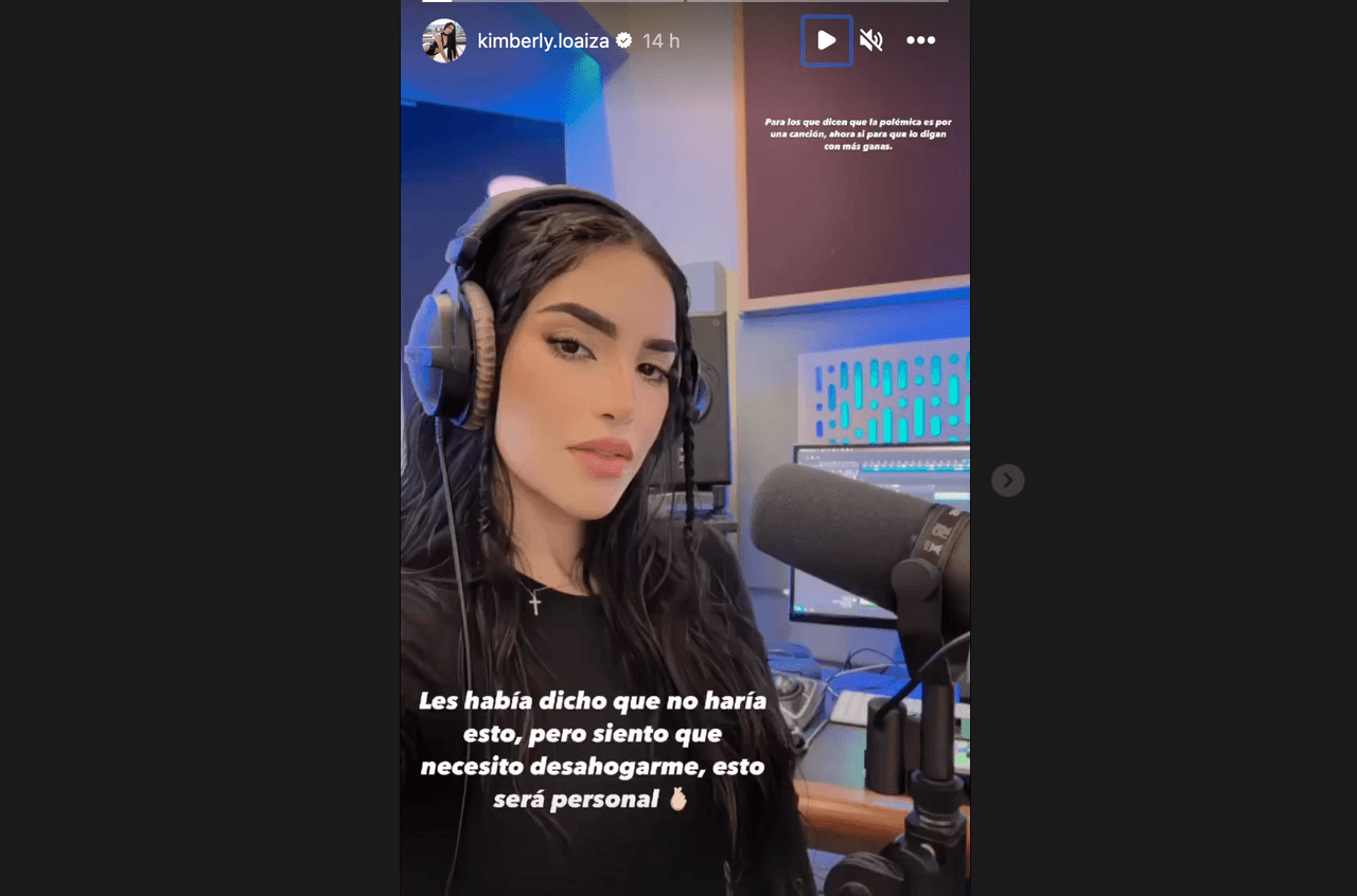 historia de Instagram de Kimberly Loaiza