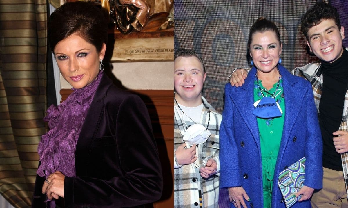 La actriz llama la atención al presumir a sus hijos, Luciano y Carlo