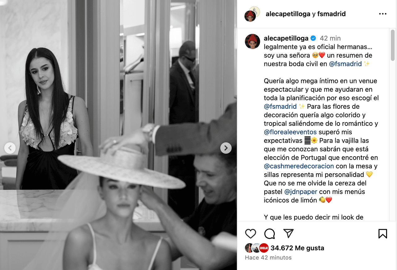 Hija de Biby Gaytán y Eduardo Capetillo no se calla más y hace fuerte confesión sobre su boda: publica fotos sin sus padres