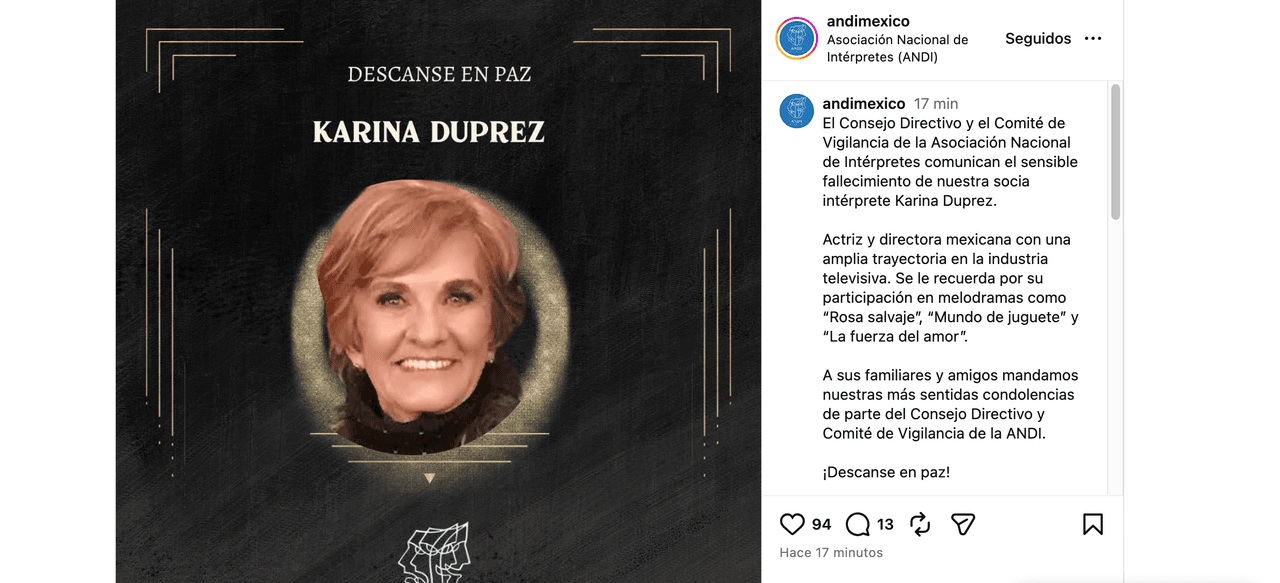 Muere querida actriz de telenovelas de Televisa; entre lágrimas, la despiden y publican devastadora foto