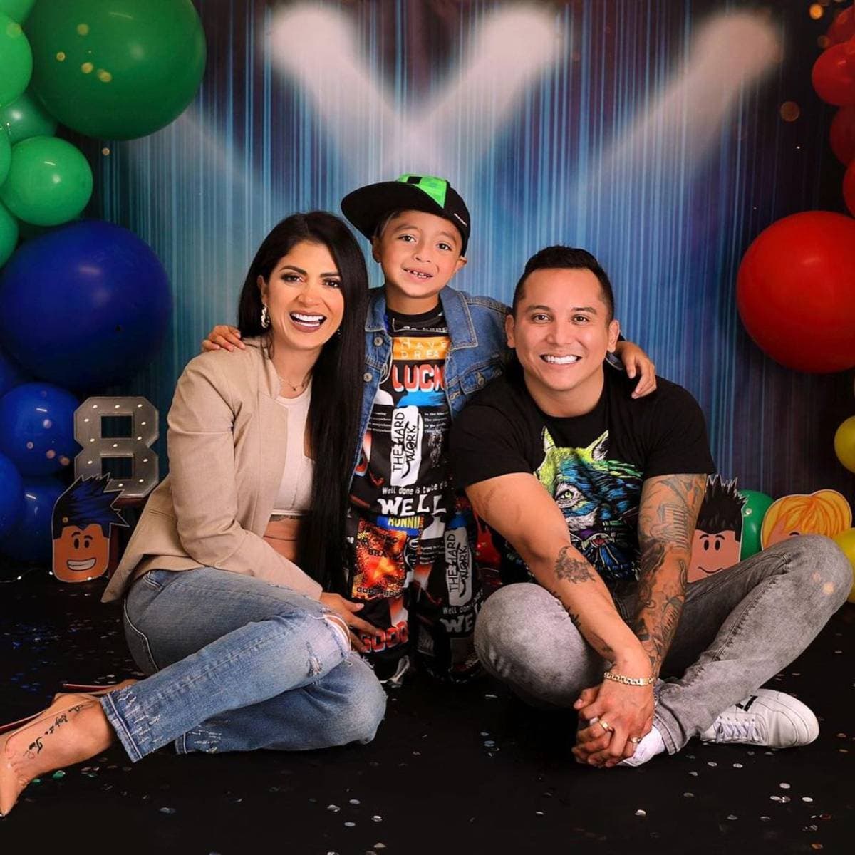 Kimberly Flores y Edwin Luna sorprenden con espectacular fiesta para su hijo: del pastel al show de botargas