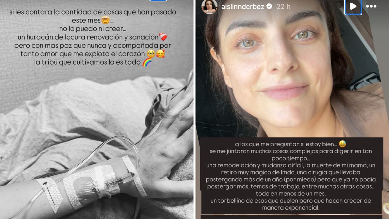 Aislinn Derbez habla de la muerte de su mamá y su estado de salud.