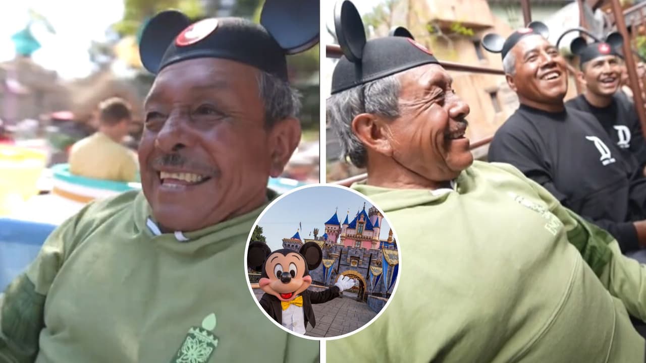 Tiktoker invita a obreros inmigrantes a Disneyland: se divirtieron como niños