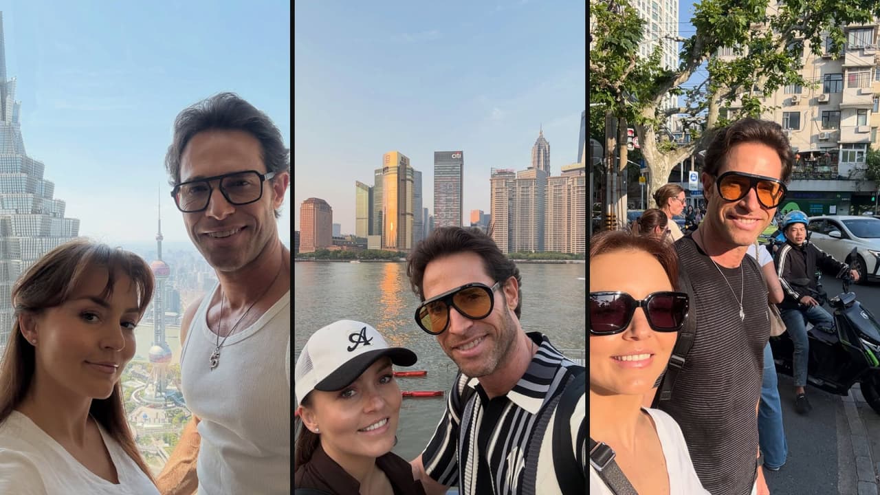 Angelique Boyer comparte nuevas fotos de su viaje a China con Sebastián Rulli