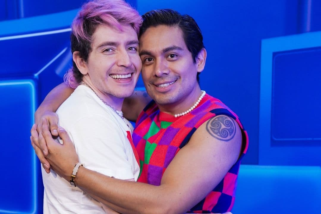 Ricardo Peralta y su novio Charly