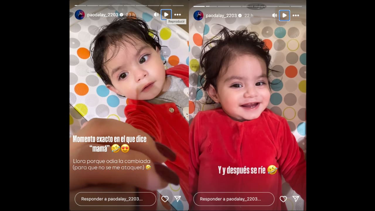 Paola Dalay muestra que su hija Tessa ya sabe decir mamá