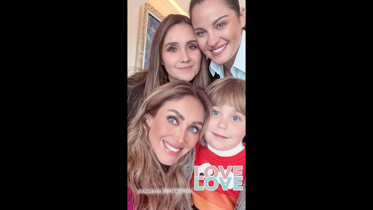 María Paula jugó todo el tiempo con los hijos de Anahí